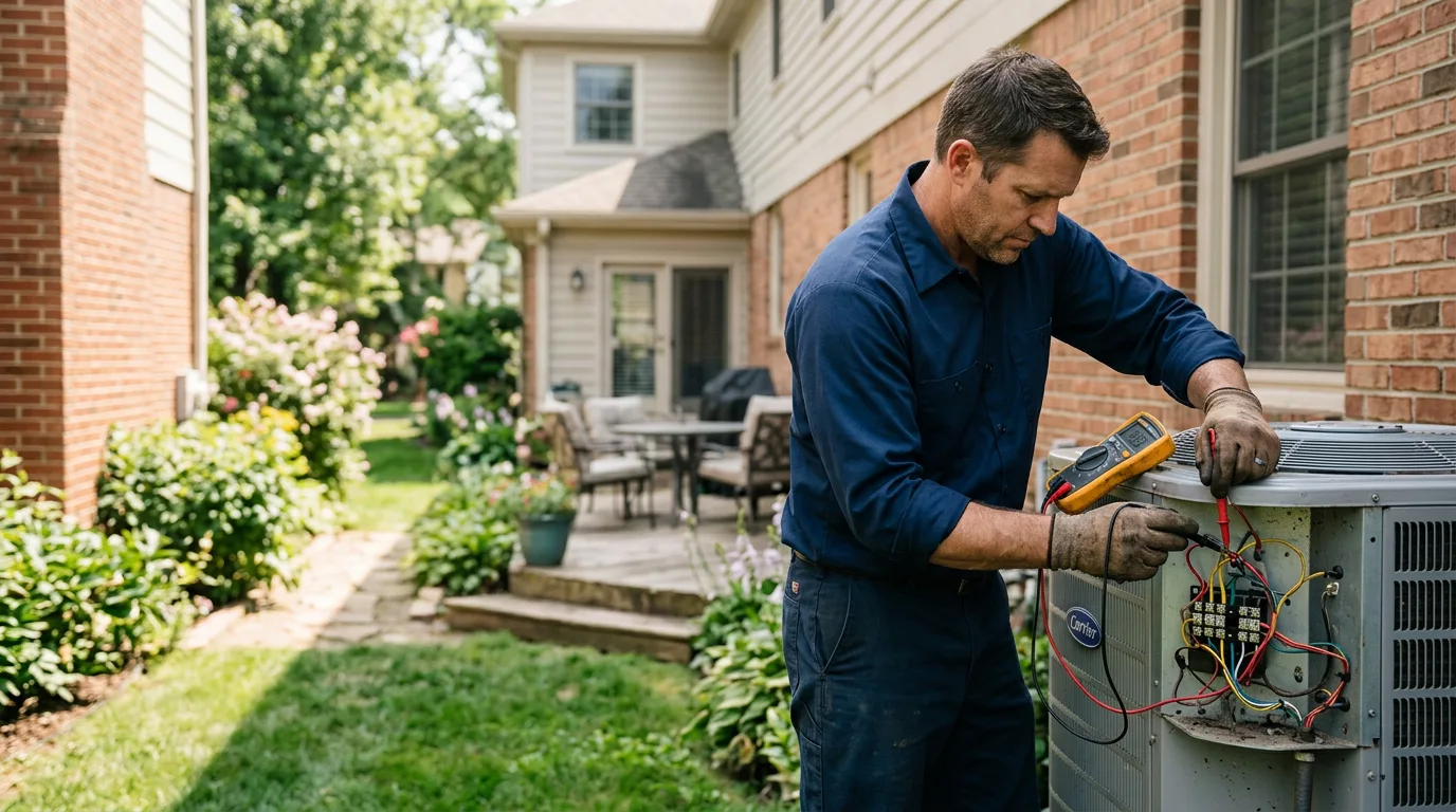 HVAC technician working near Gaines, MI